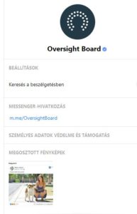 Facebook Oversight Board közösség