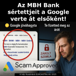 Az MBH Bank sértettjeit a Google verte át elsőként!