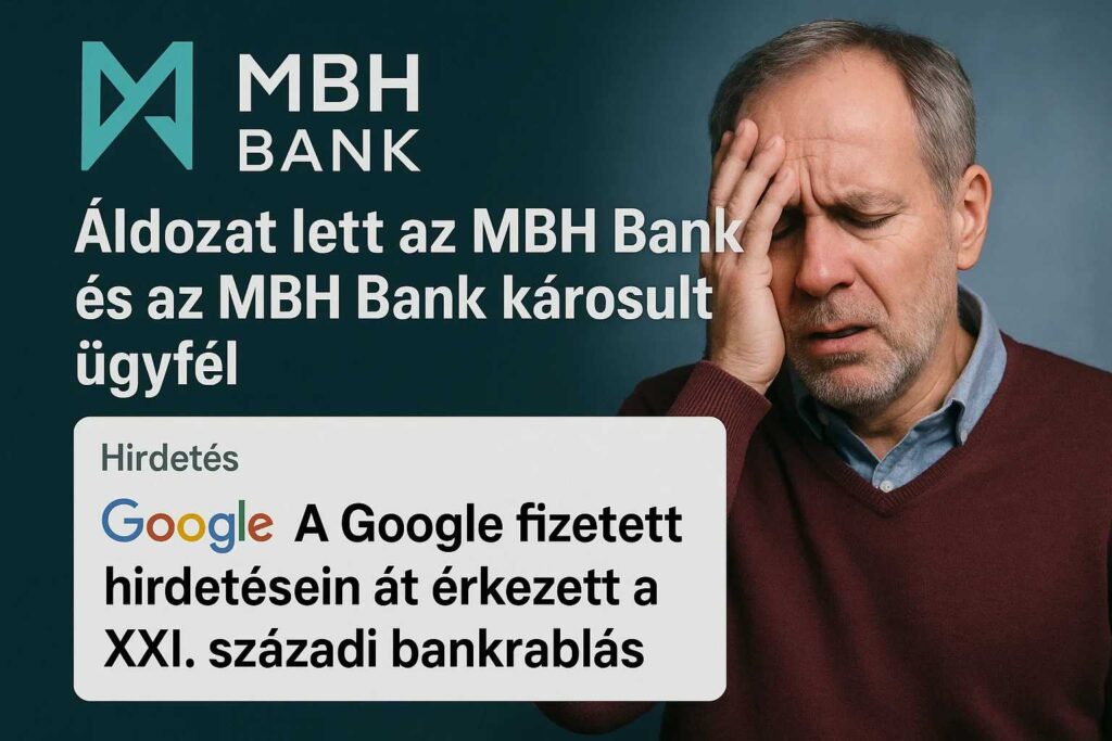 Áldozat Lett Az Mbh Bank És Az Mbh Bank Károsult Ügyfél: A Google Fizetett Hirdetésein Át Érkezett A Xxi. Századi Bankrablás 1 károsultaz mbh-bank is