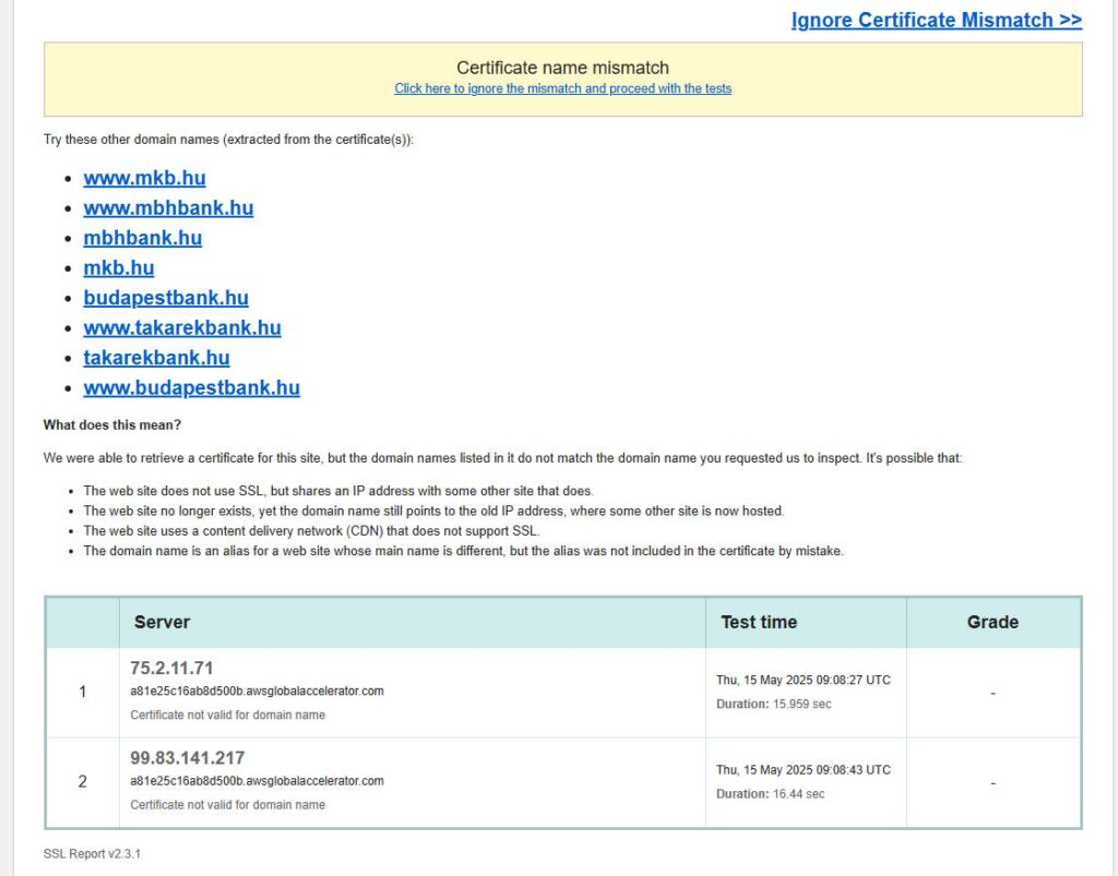 Abszurd Ssl Hiba: Az Mbh Bank - Mbh.hu Webcíme Taszítja Az Ügyfeleket A Csalók Irányába? - Mbh Bank Számlafeltörés – 4. Rész 4 Abszurd SSL Hiba és Milliós Károk: Az MBH Bank IT-sek Tényleg Hibáztak? - MBH Bank számlafeltörés – 4. rész