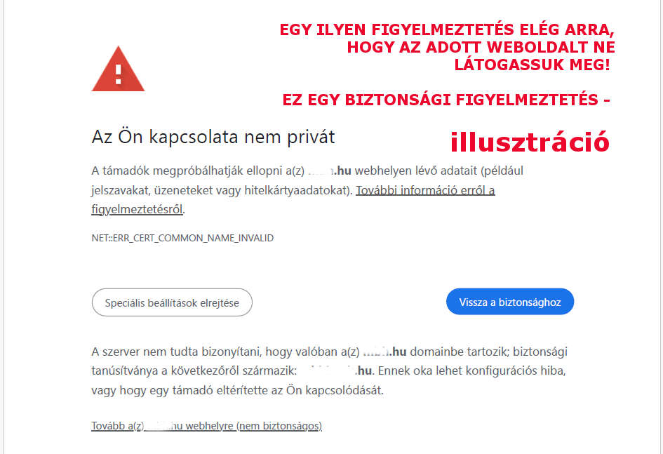 Miért Minősíti Megbízhatatlannak A Google A Netlock Tanúsítványokat 2025. Augusztus 1-Től? 2 biztonsagi figyelmeztetes illusztracio